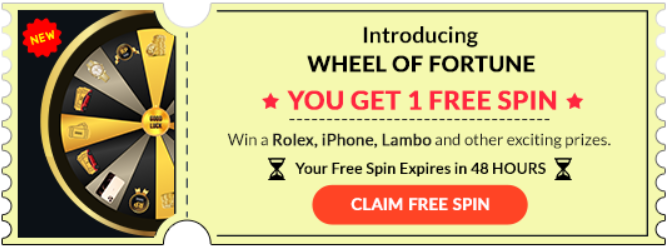Ticket Wheel of Fortune de Freebitco.in